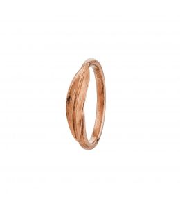 18ct Rose Gold Tulip Leaf Band Product Photo