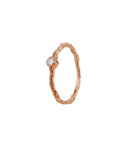 18ct Rose Gold Diamond Willow Ring Product Photo