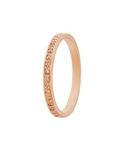 18ct Rose Gold Spring Halo Diamond Eternity Ring Product Photo