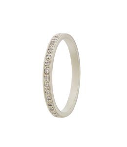 Platinum Spring Halo Diamond Eternity Ring Product Photo