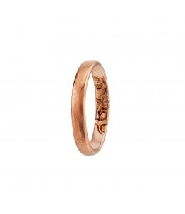 18ct Rose Gold Wild Rose Wide Wedding Band Product Photo