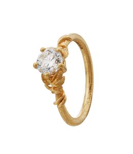 Wild Rose Leaf & Vine Diamond Ring Product Photo