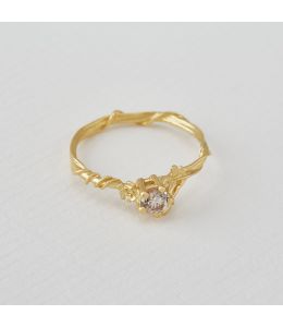 Rosa Alba 0.25ct Champagne Diamond Ring