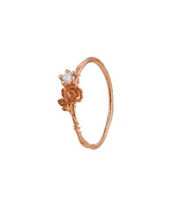 Rosa Noisette Diamond Ring | Alex Monroe Jewellery