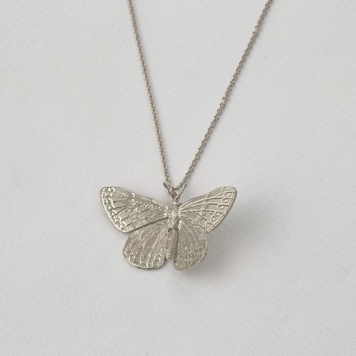 Duke of Burgundy Butterfly Necklace