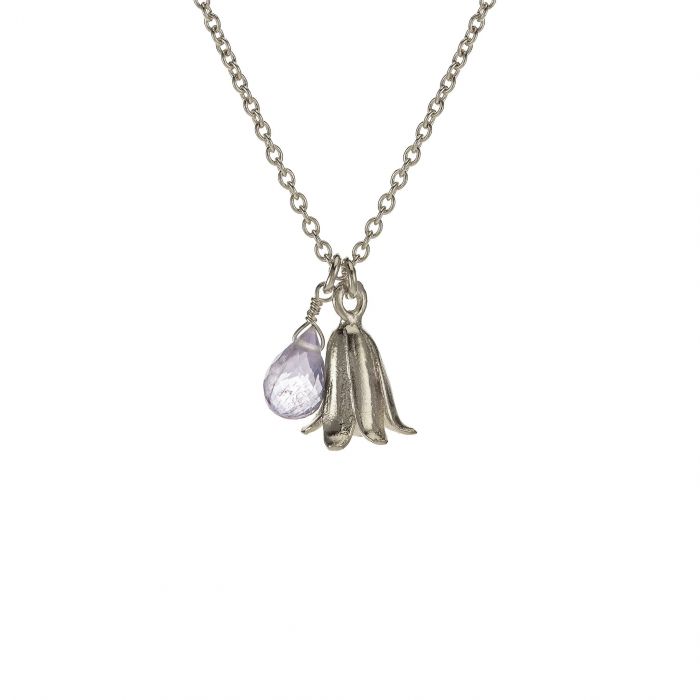 Silver bluebell necklace top