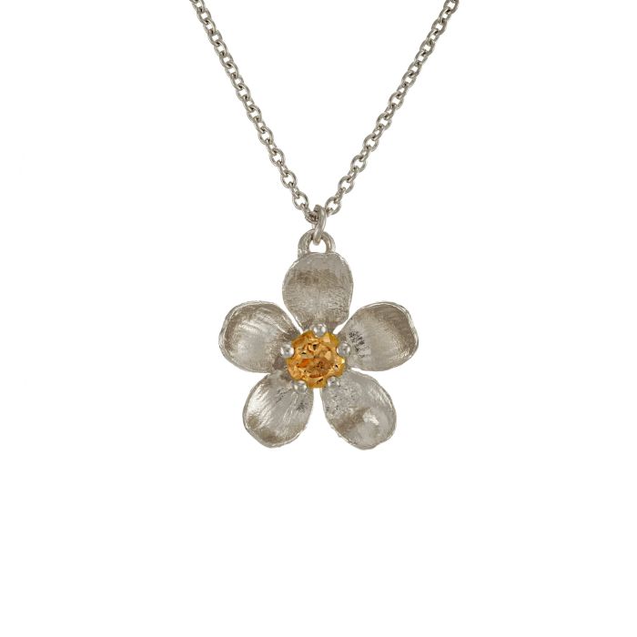 Citrine Buttercup Necklace