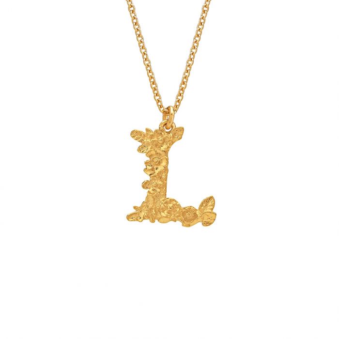 Fl Letter L Necklace - Gold Necklace With Letter L Pendant Fl Letter L Necklace - Gold Necklace With Letter L Pendant