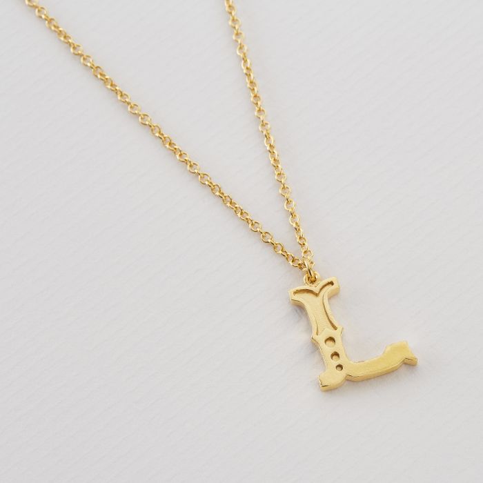 Single Initial Necklace – TSARA