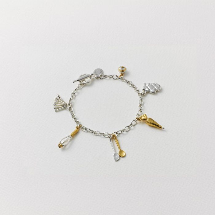 Baking Charm Bracelet with Rolling Pin T Bar Fastening