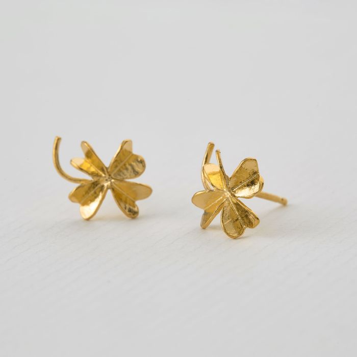 Lucky Clover Stud Earrings