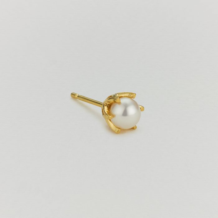 Single pearl earrings discount