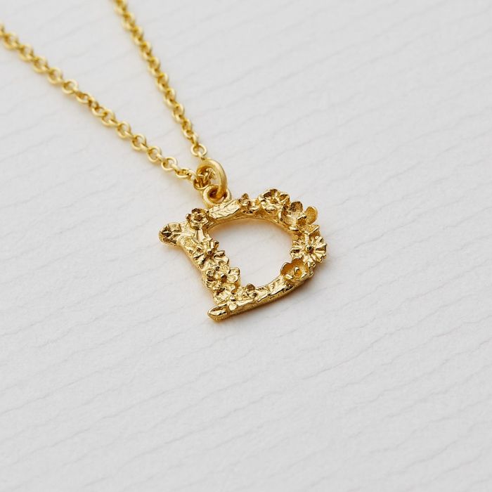 Buy Gold Monogram Necklace, Letter D, Name Necklace, Letter Necklace,pearl  Necklace, Gift for Her, Friendship Necklace, Initial Necklace, Online in  India - Etsy