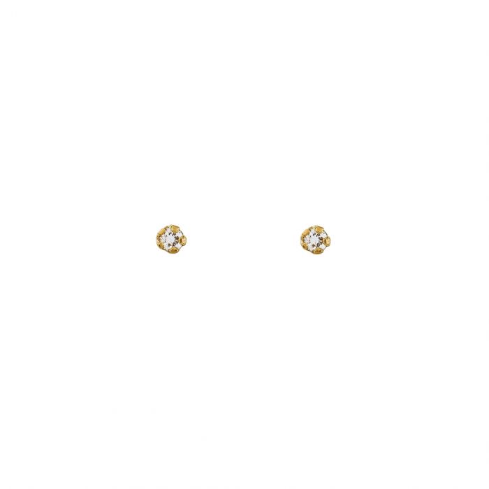 Teeny Tiny Diamond Stud Earrings