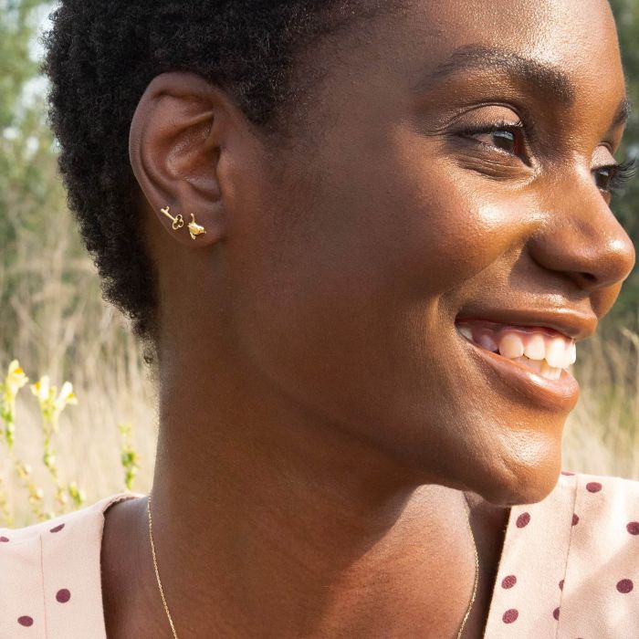Teeny tiny stud earrings best sale