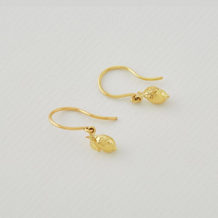 Teeny Tiny Lemon Drop Hook Earrings
