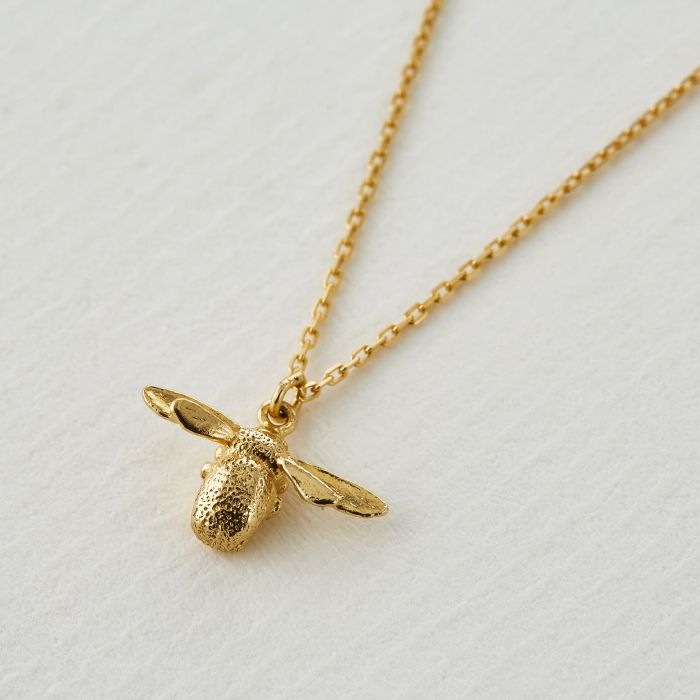 Bumblebee Charm Necklace - Honey Bee Minimalist Jewelry – CYDesignStudio