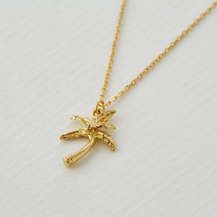 Teeny Tiny Palm Tree Necklace