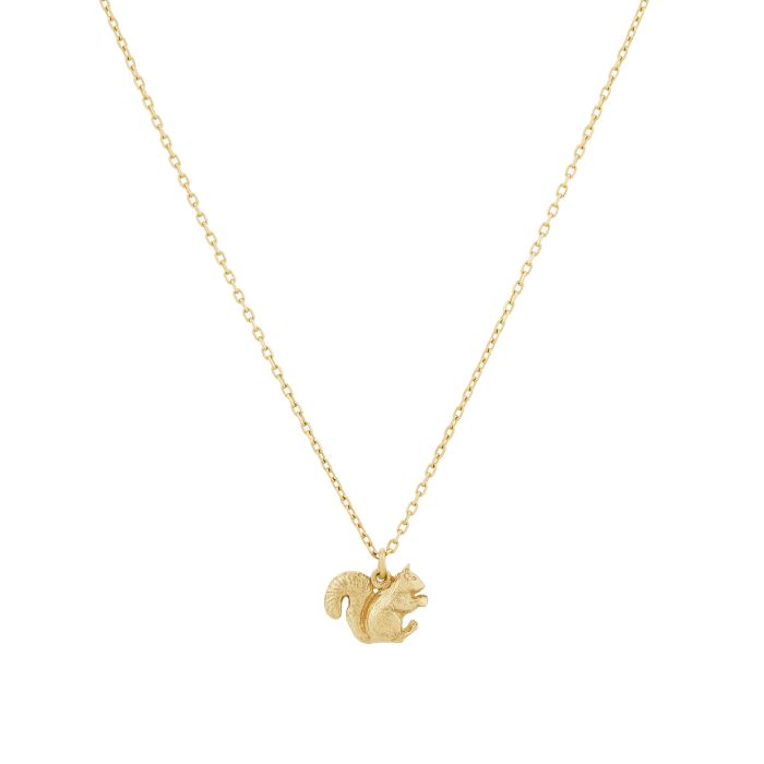 Teeny Tiny Squirrel Necklace Alex Monroe Fine Jewellery
