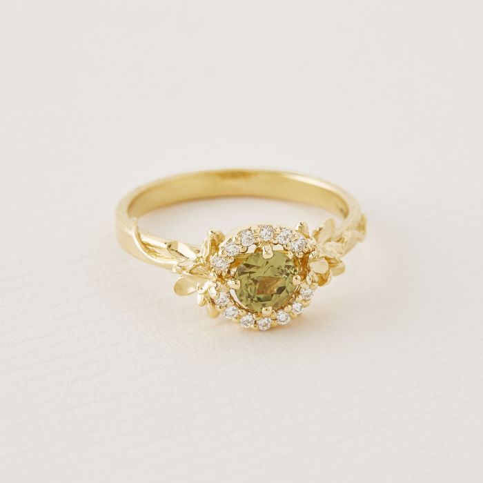 Le Vian Chocolatier® Green Apple Peridot (1-7/8 ct. t.w.) & Diamond (1/2  ct. t.w.) Ring in 14k Gold - Macy's