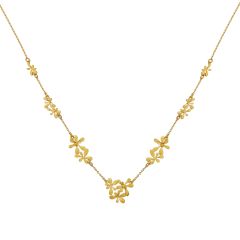 Rosette Cluster In-Line Pathway Necklace Product Photo
