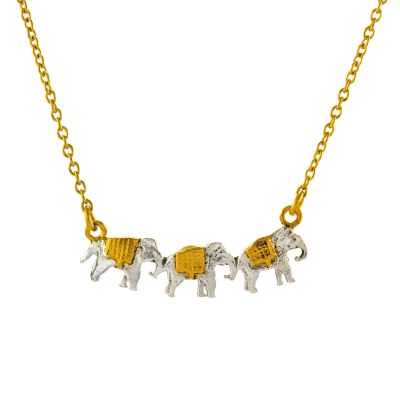 Marching Elephants Necklace Product Photo