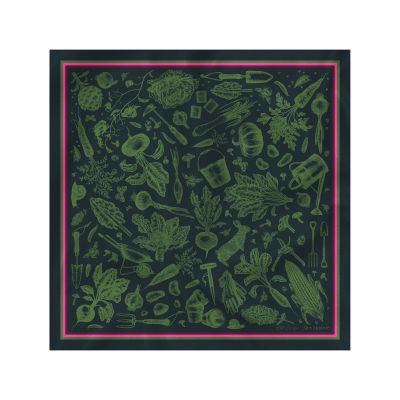 Alex Monroe x Kate Cregoe Potager Silk Scarf 