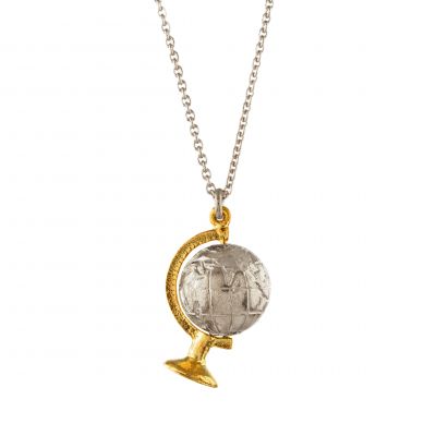 Spinning Globe Necklace Product Photo