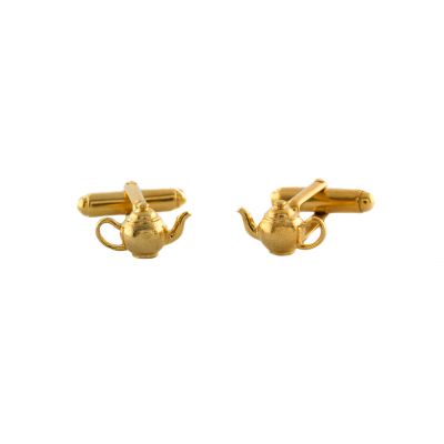 Teapot Cufflinks on Paper
