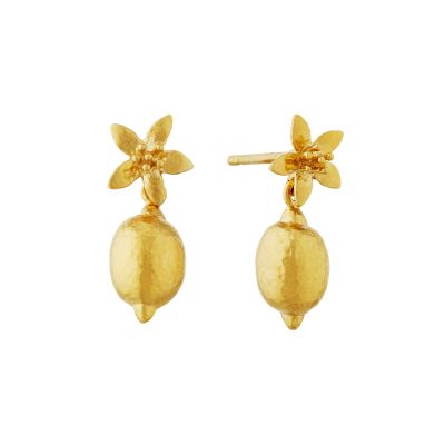 Lemon Blossom Stud Earrings with Lemon Drops Product Photo