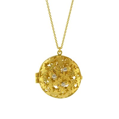 Oak Leaf & Acorn Locket Product Photo