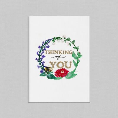 Thinking of You Illustrated Greetings Card
