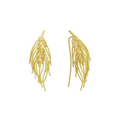 Barley Two-Way Crawler Earrings Product Photo
