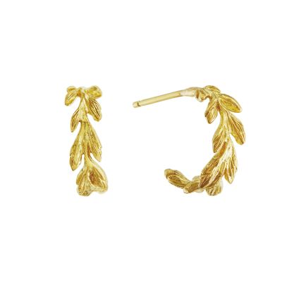 Harvest Wheat Huggie Hoop Earrings Product Photo