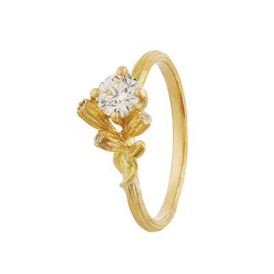 Asymmetric Diamond Kissing Seed Ring Product Photo