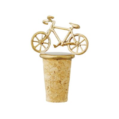 Bianchi Bicycle Brass & Cork Bottle Stopper