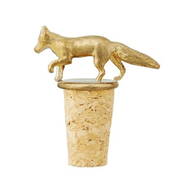 Fox Brass & Cork Bottle Stopper | Alex Monroe Jewellery