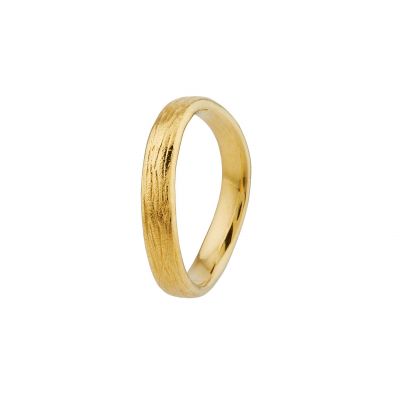 Beekeeper Twist Ring with Three Diamonds