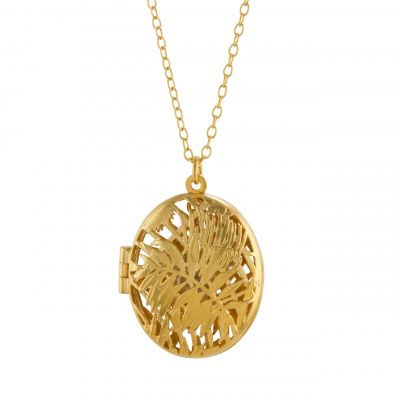 Kew Gardens Palm House Locket on Paper