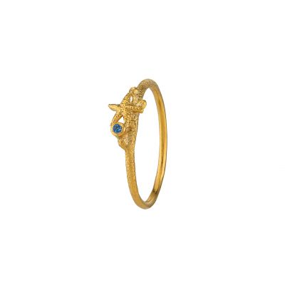 Starfish Stacking Ring with Aquamarine Product Photo