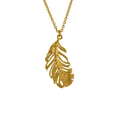 Peacock Feather Necklace Product Photo