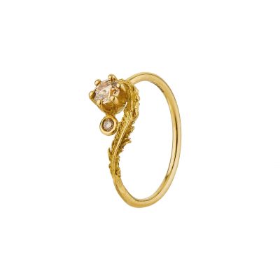 Wisp & Double Champagne Diamond Ring Product Photo