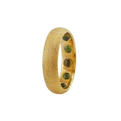 The Nottingham D-Shape Hidden Green Tourmaline Ring Product Photo