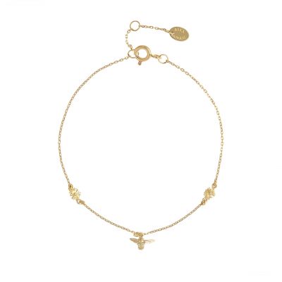 The Beekeeper Floral Chain Bracelet Product Photo