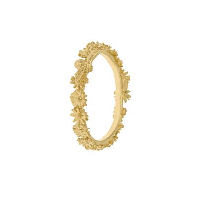 Itsy Bitsy Daisy Fine Wreath Ring with Single Bee Product Photo