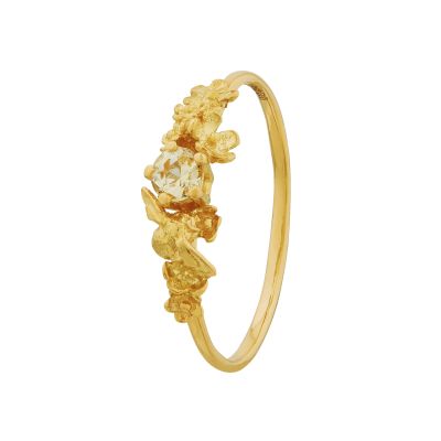 Beekeeper Garden Ring with Light Peach Sapphire Product Photo