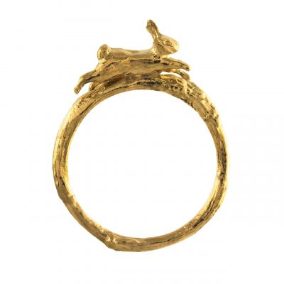 Leaping Rabbit Ring on Paper