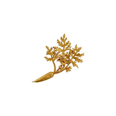 Leafy Carrot Pin Brooch Product Photo