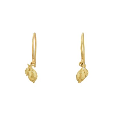 Teeny Tiny Lemon Drop Hook Earrings Product Photo