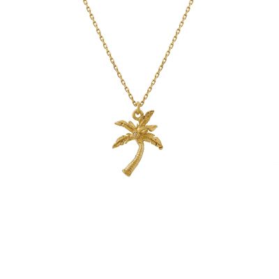 Teeny Tiny Palm Tree Necklace Product Photo